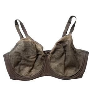 Wacoal Bra Retro Chic Full Figure Underwire 855186‎ Lace Women's 36DD Unpadded